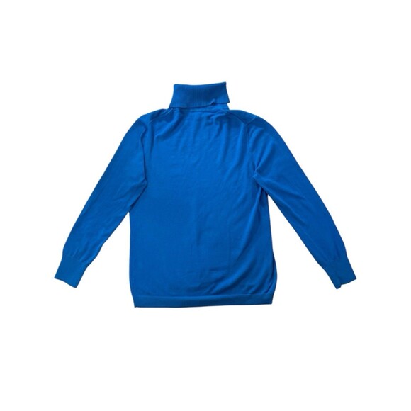 Gap Womens Turtleneck Sweater Blue Ribbed Neck & Cuff Area Only Size XL - Picture 3 of 10